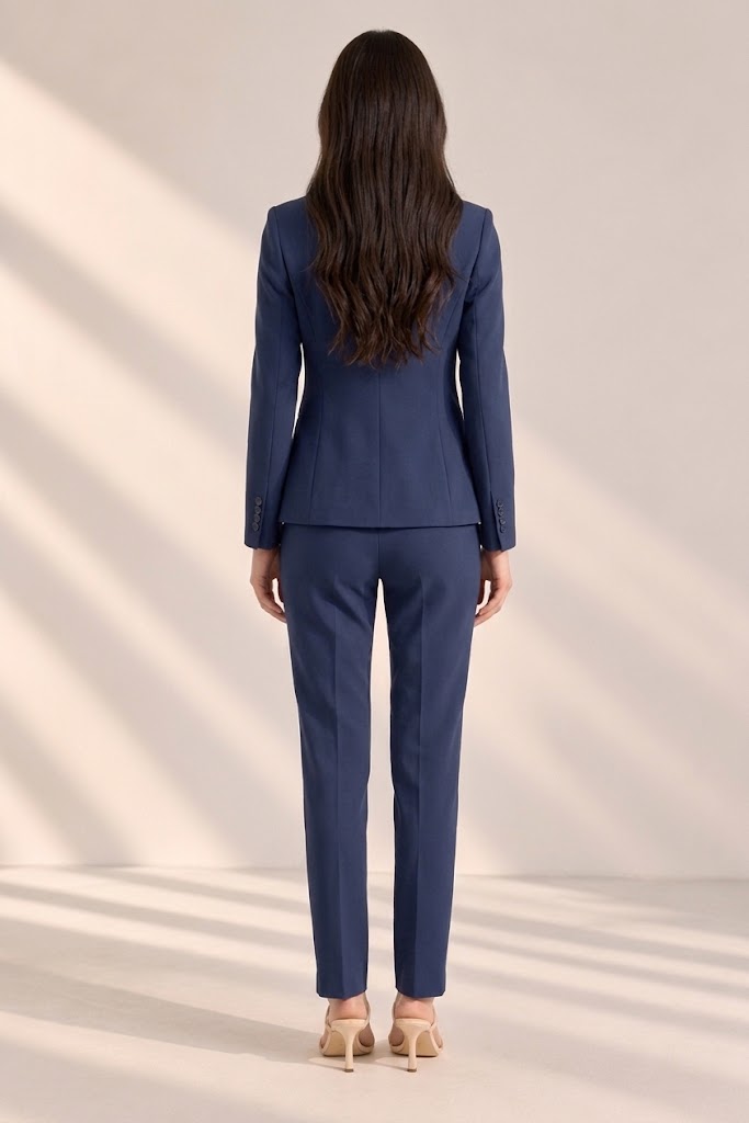 Tailored Suit Trousers – back view 2 – ELVÉRA women's office wear Malaysia