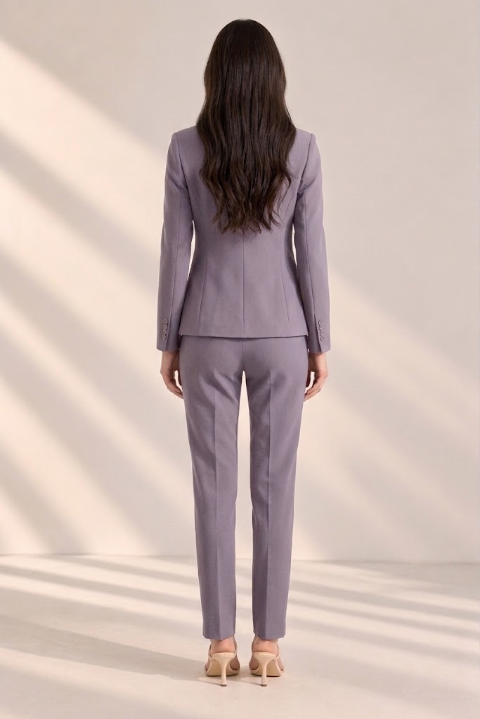 Lightweight Tailored Blazer – back – ELVÉRA women's office wear Malaysia