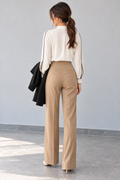 The Piped Collar Blouse – back – ELVÉRA women's office wear Malaysia