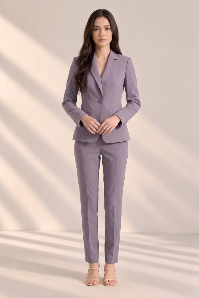 Lightweight Tailored Blazer – front – ELVÉRA women's office wear Malaysia