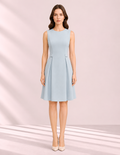 Sleeveless Shift Dress – front – ELVÉRA women's office wear Malaysia