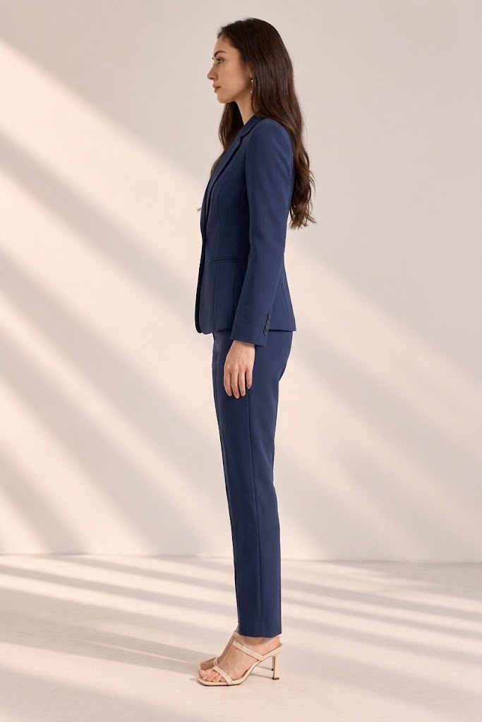 Tailored Suit Trousers – side view 2 – ELVÉRA women's office wear Malaysia